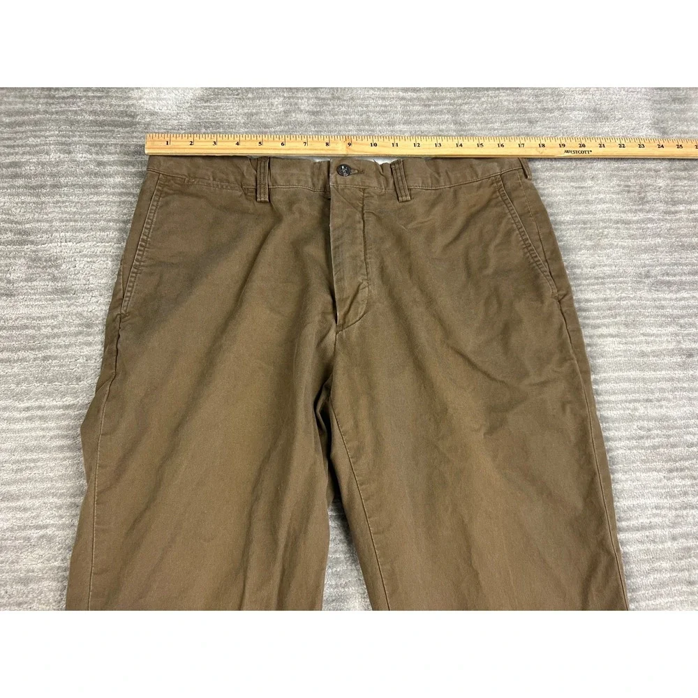 Polo Ralph Lauren Chinos Mens 36x30 Brown Classic Fit Cotton Stretch Trousers